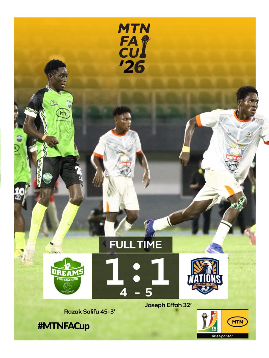 MTNGhana's tweet photo. Nations FC makes it count! Victory for the Abrankese-based team! 

#MTNFACup https://t.co/o6lfJtVPAg
