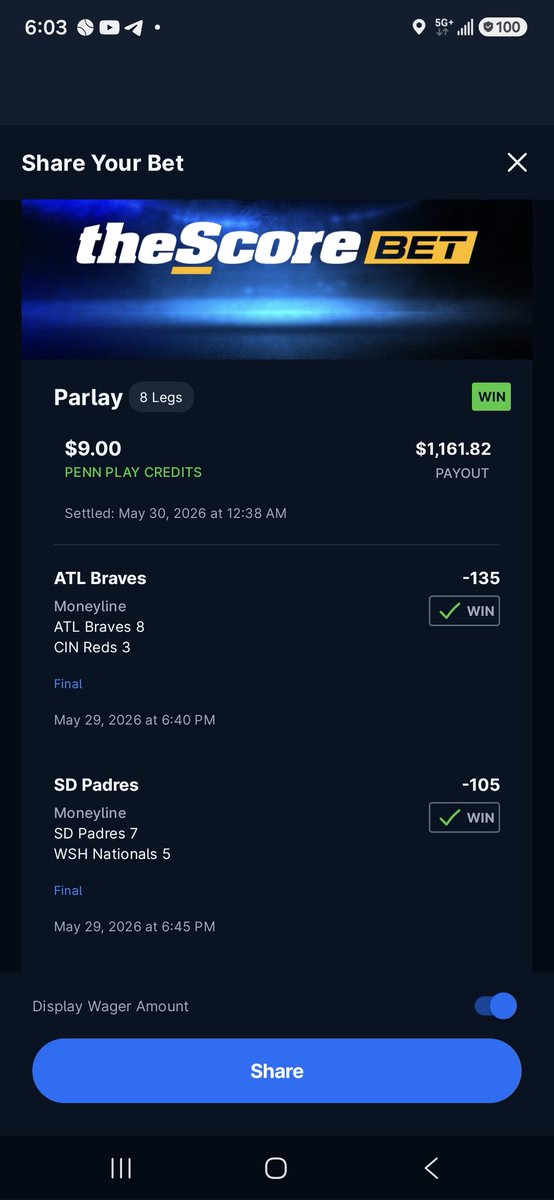 TrueRue313's tweet photo. Big win off the credits!!! I went 14/15 in mlb that night and 11/13 in ufc smh
🔥💸💰🤑 https://t.co/75QVi5uOSj