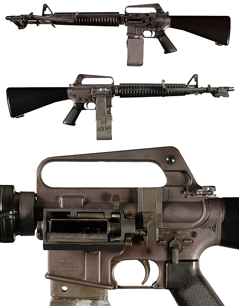 AutoMagArchive's tweet photo. Select-fire Colt AR-15 with Jonathan Ciener belt-feed conversion. https://t.co/FaZXUePYhh