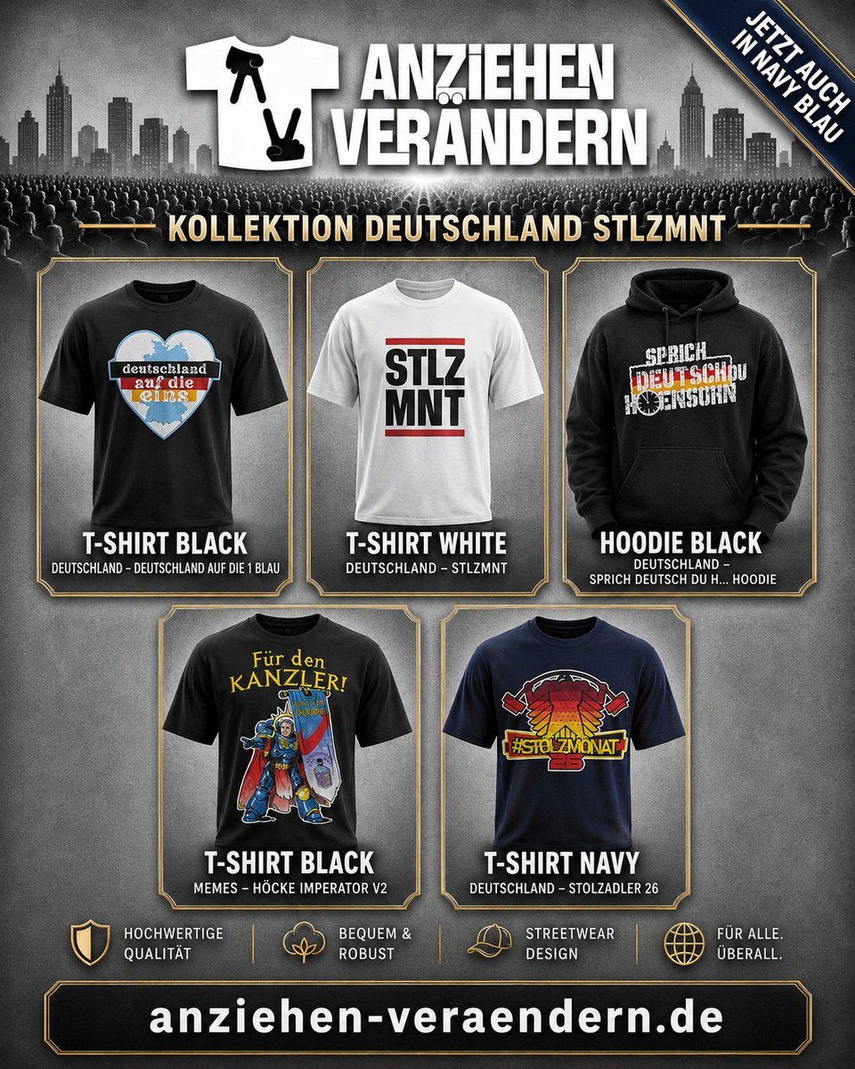AVMerchshop's tweet photo. 📢📢📢

#Stolzmonat geht los!!!
#Stolzmonat #Stolzmonat #Stolzmonat #Stolzmonat #Stolzmonat #Stolzmonat #STLZMNT  #STLZMNT #STLZMNT #STLZMNT

👉Zur Kollektion: https://t.co/D5giKRADzj

@basiertesticker @ketzerkirche @shlomo96 @AngerVerseNet @KrysAngerAV @GroschiTV @doktordementi https://t.co/AoLxEDd5Re