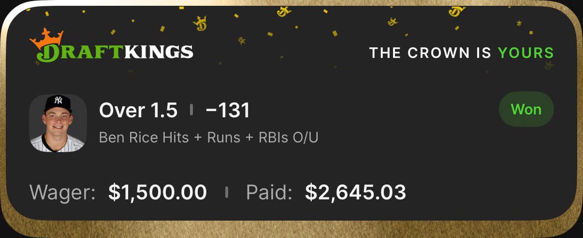 BTBSupport's tweet photo. Another MLB Sweep 🧹 🧹 

(@CamdenCaps) 🧢 

-131✅
+210✅
+550✅

$2,100 👉 $6,205 💰💰 

Back to back sweeps for Camden 🫡 

🔗 https://t.co/YDd6W3qTfJ https://t.co/8HHNZHlVAF