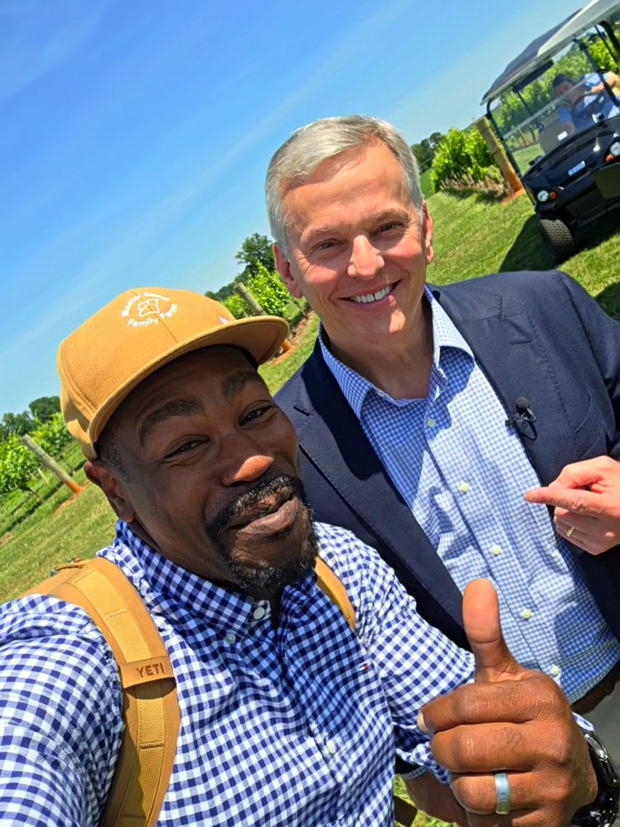 MasterBlendFF's tweet photo. I never imagined visiting American Viticultural Areas across the state would look like this. Shout out to Governor Stein and our incredible first lady for their dedicated support to the North Carolina Wine Industry. All Gas No Brakes,  365!

#ncwine
#gov 
#ava
#sheltonvineyards
#chasinggreatness 
@ncwines