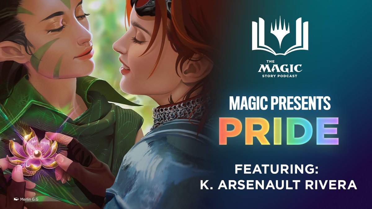 PlayMTG's tweet photo. 🌈Happy Pride Month, Planeswalkers!🌈

Ring in the season with The Magic Story Podcast as they chat the Magic Presents: Pride event &amp; their shared love for Magic's favorite ❤️Gruulfriends💚 with special guest K. Arsenault Rivera! ✨https://t.co/4EXw2Dg4ib https://t.co/yjLvfLJOr8