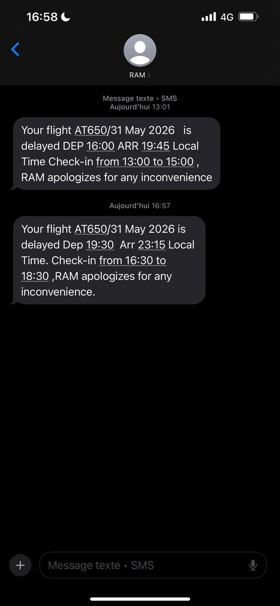 Doug_Doug75's tweet photo. Retards à répétition, absence d’informations claires, puis annonce de l’annulation du vol au micro à la dernière minute. Une gestion indigne d’une compagnie nationale qui se veut vitrine du Maroc. @royalairmaroc, ressaisissez-vous ! 

Vol initialement prévu à 7h40 ! https://t.co/utV7tq8VsF