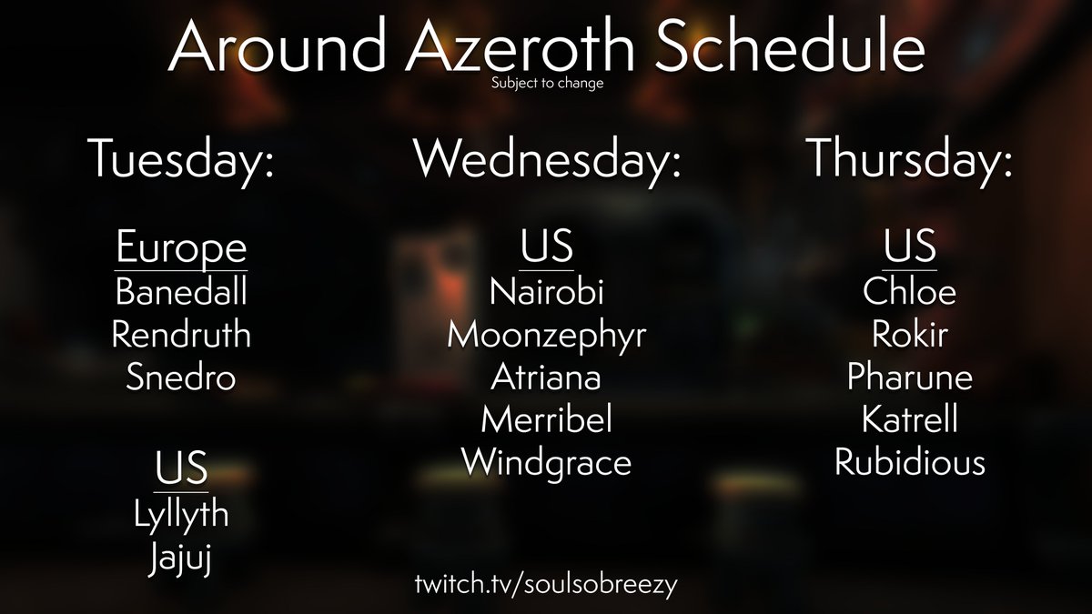 soulsobreezy's tweet photo. This week's tour schedule is up~ https://t.co/73h6Ybkz3E