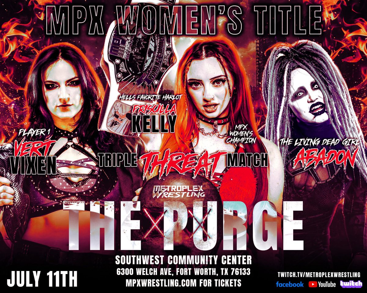 HellsFavoritePK's tweet photo. Ooooh I can’t wait for this title defense 😈 
@MPXWrestling https://t.co/Fp2n2UOtxS