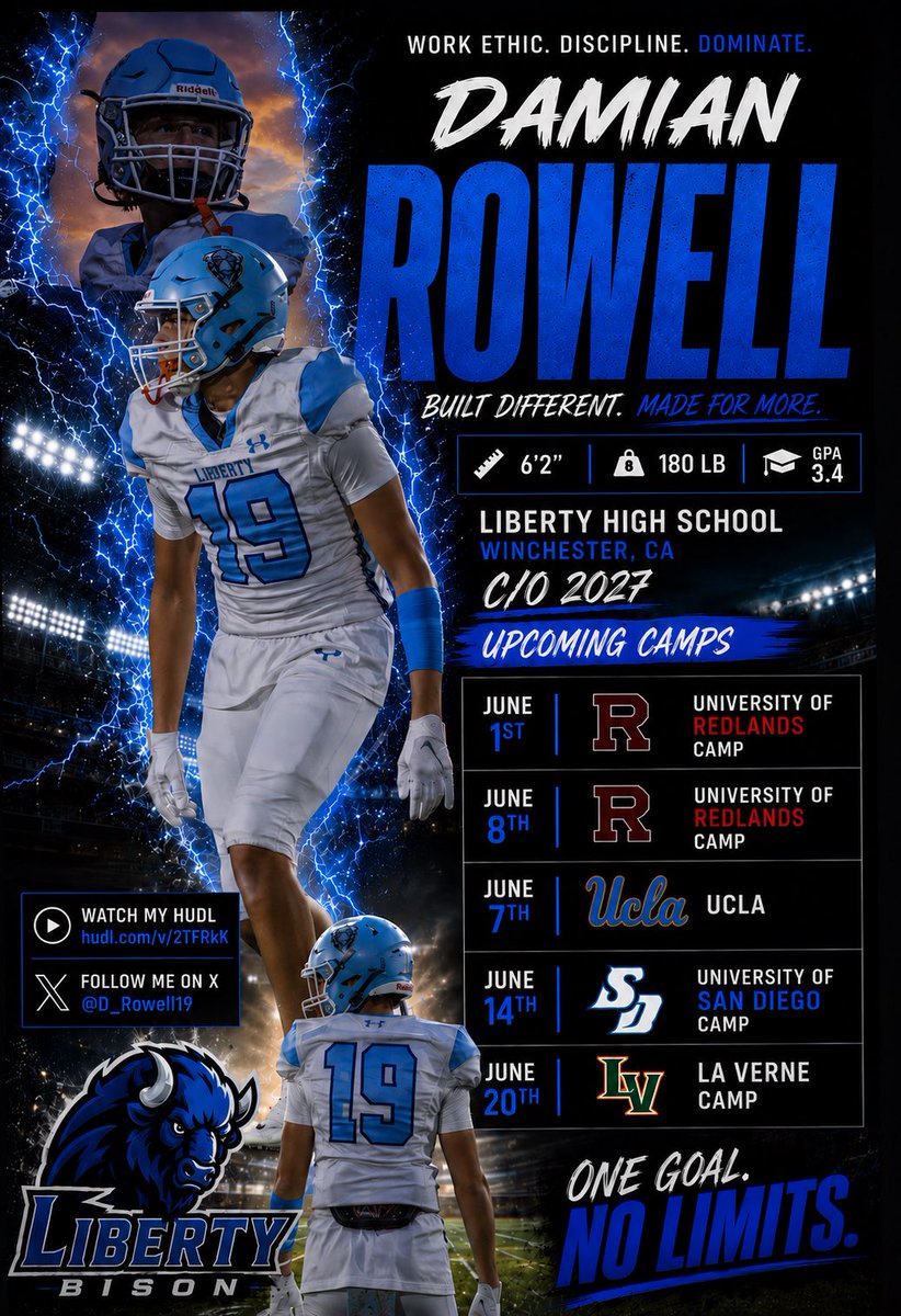 Damian Rowell (2027 WR/FS) tweet media