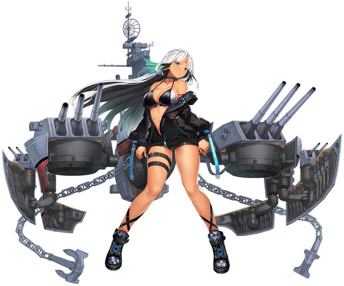 Azumin_B65's tweet photo. @CaffeineCuts This girl from Azur Lane. Massie or USS Massachusetts. She's one of my fave eagle union designed battleships https://t.co/1qOnVBXp7W