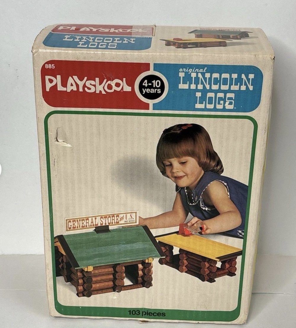 MagHeadrick's tweet photo. @Avabelly__ Yep Lincoln Logs by Plaskool https://t.co/ylGDPdnt5m