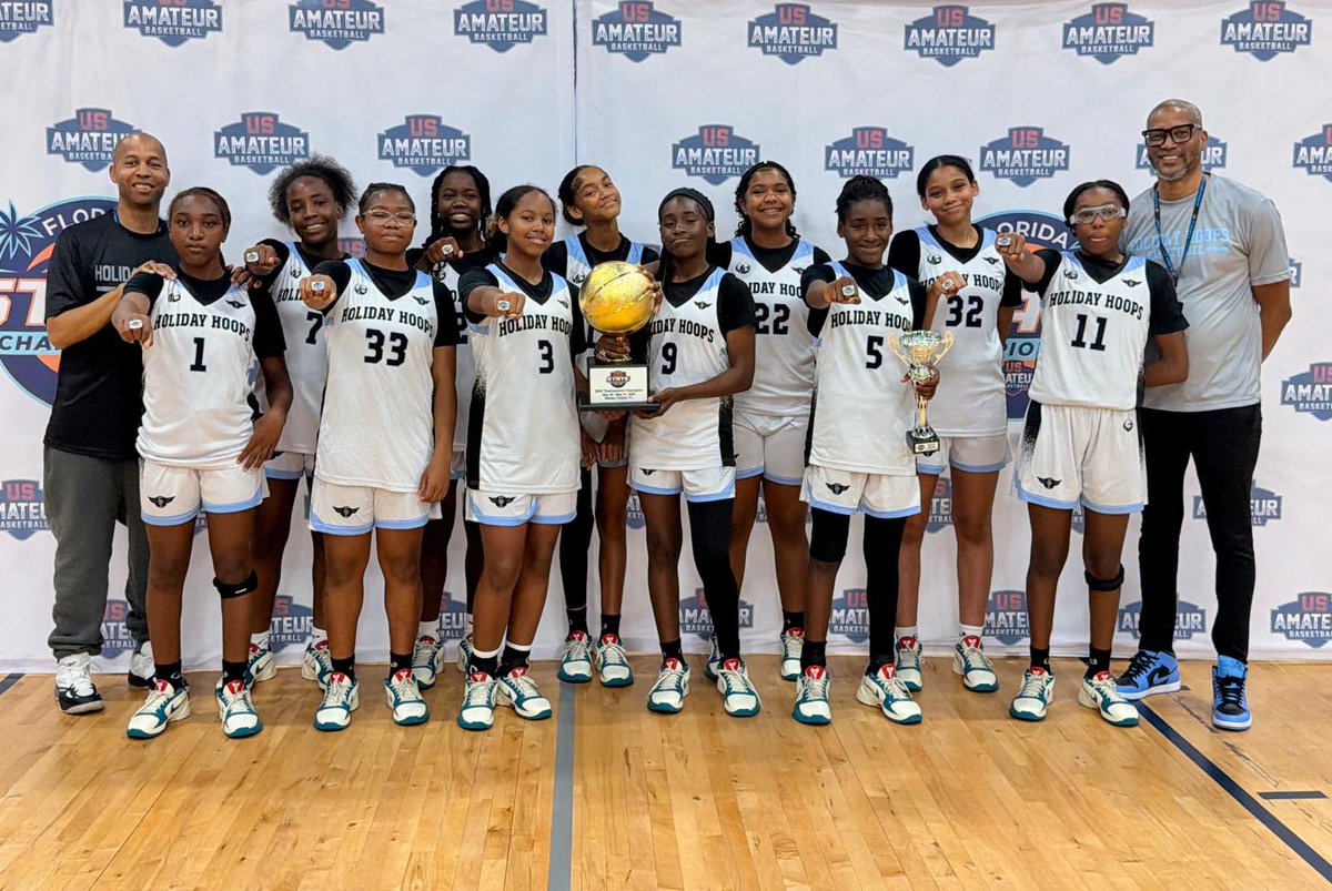RP3natural's tweet photo. Our girls just won the Florida State Championship after winning the ESPN nationals last week. Khorus Phillips lead us with 24pts, 8/11 from three. The best shooter in the country in the C/O 2030. Gives us our 70th win in two years. https://t.co/m1XgCLlgqY