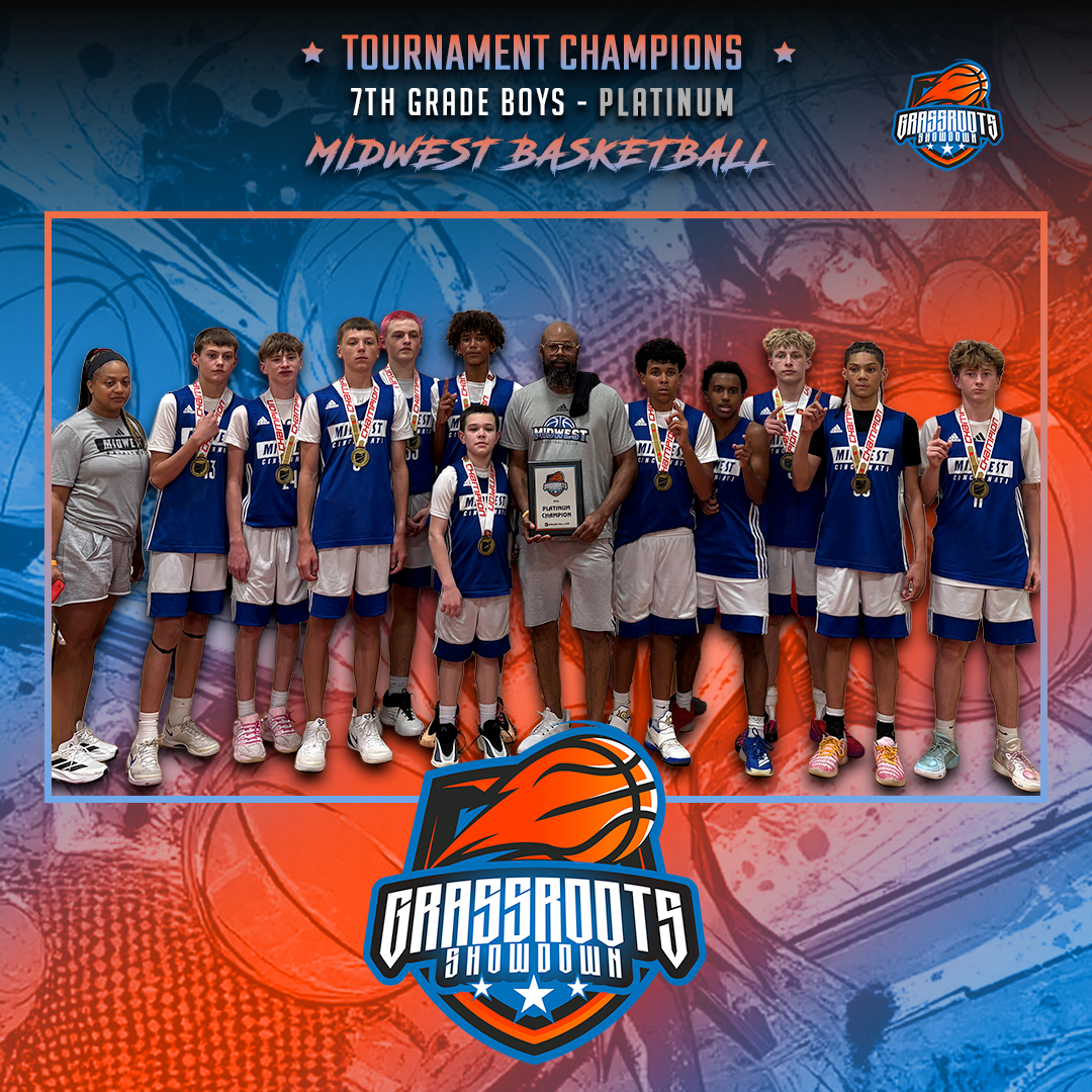 Ohio_Basketball's tweet photo. Grassroots Showdown, 7th-grade platinum division champs, Midwest Basketball! https://t.co/92coGUkgJq