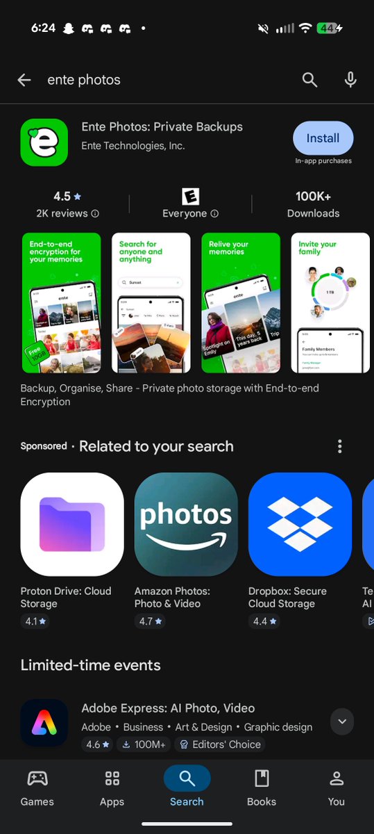 zzonixgoggle's tweet photo. @enteio @Google @ProtonPrivacy It shows proton as a sponsored but below for me https://t.co/ghQY88DX31