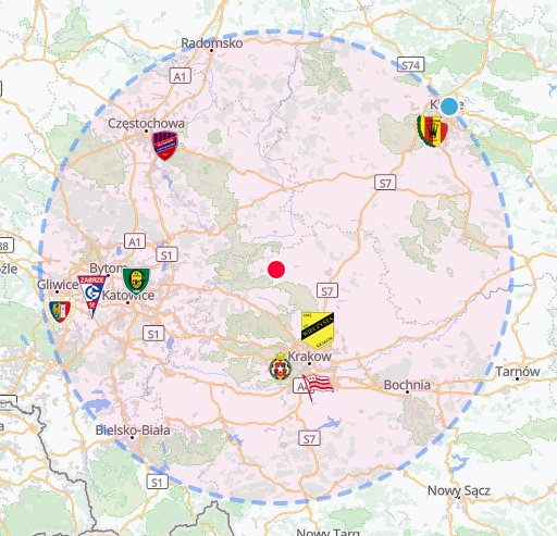 FutbolnietyPL's tweet photo. Wspaniałe czasy dla kibiców piłki nożnej w Wolbromiu - prawie połowa ekstraklasy w zasięgu 80 km. 

A gdyby to Radomsko nie spadło w 2002... https://t.co/yzMrlcx0eh