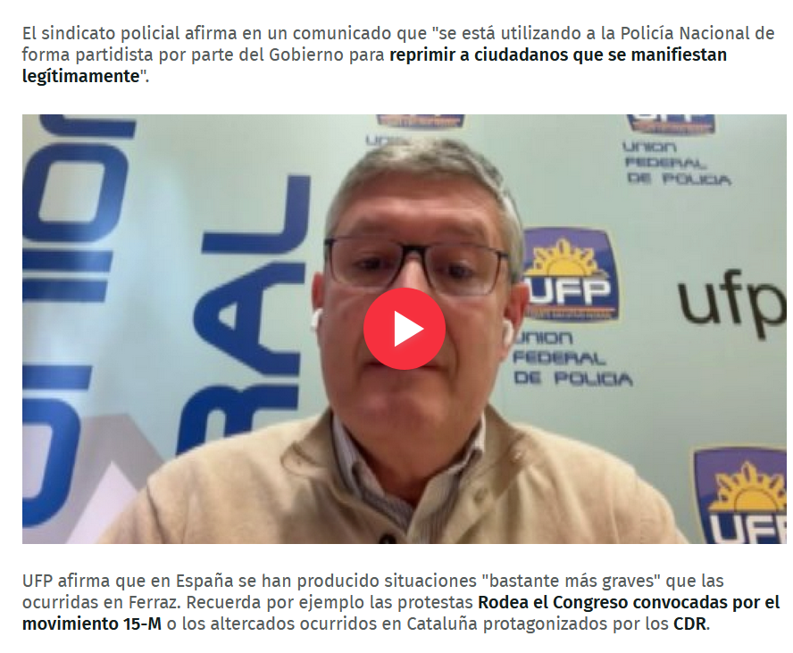 comuflauta's tweet photo. Este sindicato de policías emitió un comunicado defendiendo las manifestaciones de Ferraz las cuales habían dejado más de 40 policías heridos diciendo que se estaban "reprimiendo a los ciudadanos de manifestaciones legitimas" para que veais lo hijos de puta que son estos. https://t.co/XJGKp4xMm5