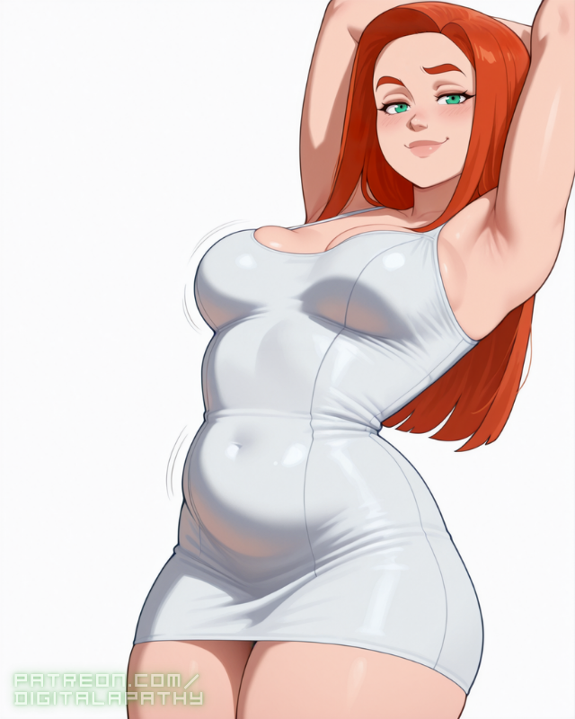 DigitalxApathy's tweet photo. She wears it like a power upgrade, not a phase ✨
Every curve just proves reality still listens to her.

#AtomEve #Invincible #FanArt https://t.co/ceOUznlGXX