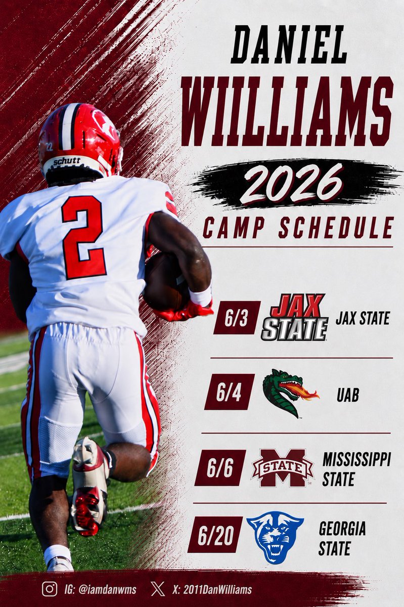 2011DanWilliams's tweet photo. Excited to be attending these camps this summer @CoachHenDo88 https://t.co/fMNpwZfMud