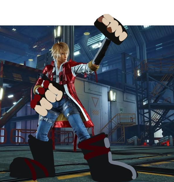 onebadhaiku's tweet photo. this is my illustration on what it feels like fighting a leo, i feel like i just cant sidestep any of their attacks because it's too wide or their arms are much much longer than you think 😅😭 #tekken8
got any tips on fighting this menace? https://t.co/sLzVOV22ms