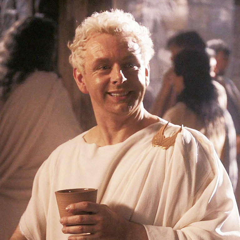 DailyAziraphale's tweet photo. Aziraphale of the Day: I genuinely miss the historical throwbacks https://t.co/LtRBwHldwC