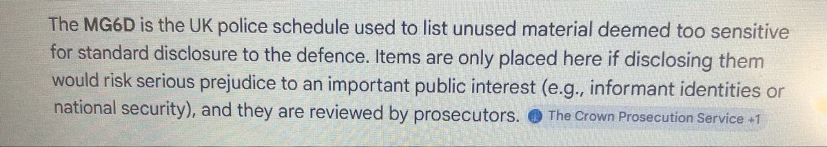 drsanjoykumar's tweet photo. Exclusive: 
Prosecutor Alan Murphy from complex case unit, midlands CPS placed Dc Neil Beddoe’s investigative report in the MG6D schedule. This was the only file he placed in this schedule. Locked it away for no one else to see. 
I will now share Dc Neil Beddoe’s report in full