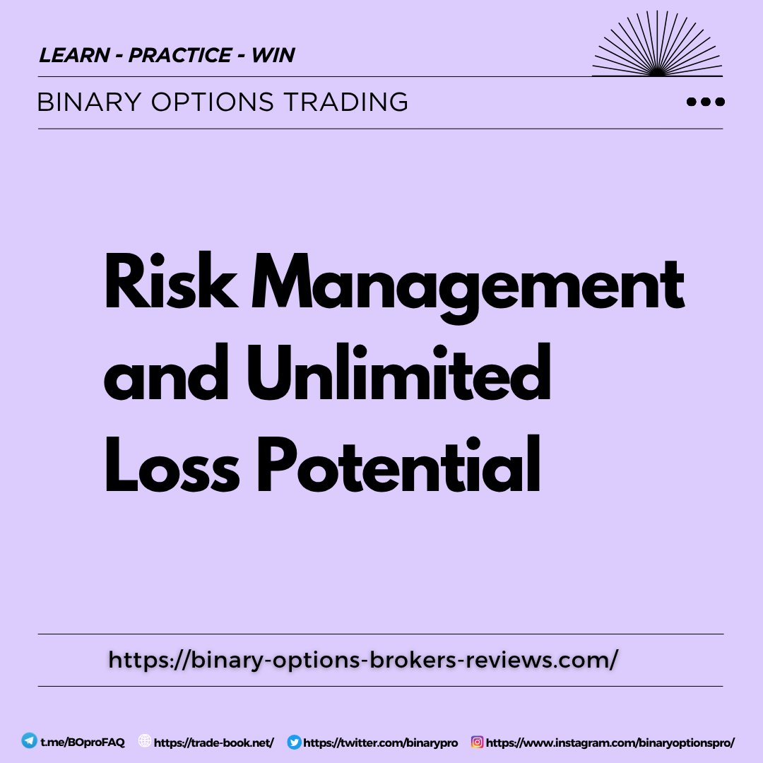 BinaryPro's tweet photo. Risk management is one of the most critical aspects of trading because it determines long-term survival in the market. Even a strong strategy can fail if risk is not properly controlled, making protection of capital the first priority for every trader.

In certain trading strategies, especially in options like short calls or short straddles, there is a concept of unlimited loss potential. This means that if the market moves sharply against the position, losses can increase significantly without a fixed upper limit. Understanding this risk is essential before entering such trades.

Effective risk management involves defining position size, setting stop-loss levels where applicable, and ensuring that no single trade can damage the overall portfolio. Traders who ignore these principles often face large drawdowns even if they have a good win rate.

By respecting risk first and profit second, traders can stay consistent in volatile markets and avoid emotional decision-making during unexpected market movements.

Advanced risk and money management: https://t.co/IsGp5L08Dg

#RiskManagement #TradingEducation #OptionsTrading #StockMarket #TradingMindset