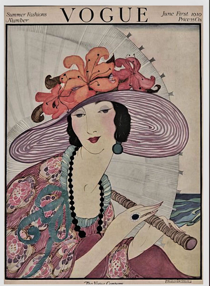 hodgetts_susan's tweet photo. Welcome, June..
.
Ah, lovely June, thy sunny days are here,
The world seems gayer for thy coming;
The glad birds sing their shrill and tender songs 
And all day long the birds are humming.

~ June Song, 1895: Jean Wright 
.

> Vogue magazine cover: 1st June, 
1919 https://t.co/AHlKM7QUcy