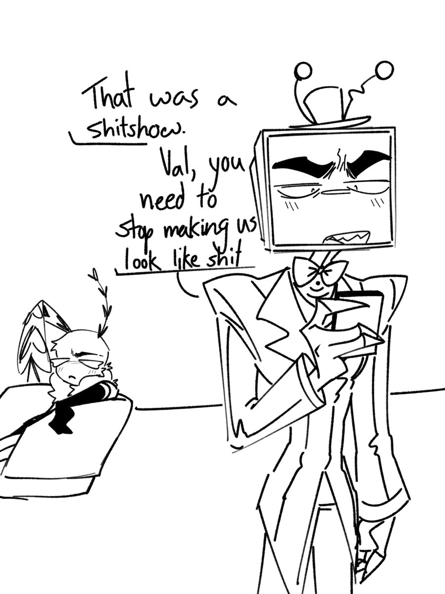 bvgb1tez's tweet photo. little.. mini.. thing im working on! part 1!!
#staticmoth #voxval #hazbinhotel #hazbinhotelvox #hazbinhotelvalentino https://t.co/JxTUgzb8Mz