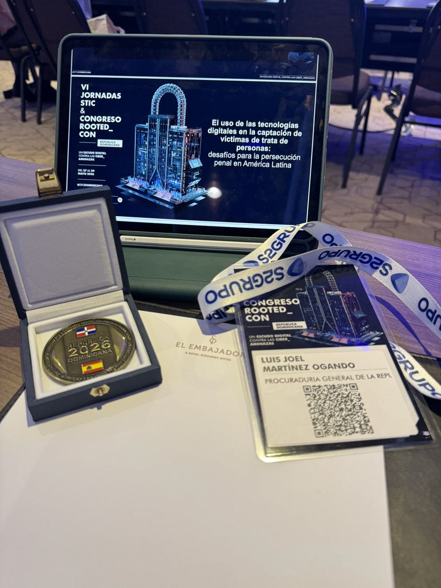 luismartinezO10's tweet photo. El futuro digital no se espera, se construye hoy.
#STICDOMINICANA #RootedCON #Ciberseguridad #CyberSecurity #InteligenciaArtificial #IA #TransformacionDigital #Innovacion #CooperacionInternacional #Tecnologia @CCNCERT https://t.co/3yckv00L5Z