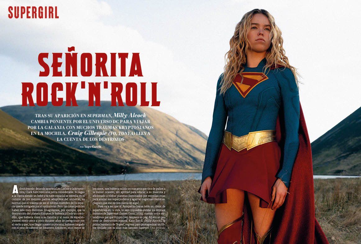 SupermanHomepge's tweet photo. #Supergirl on the Cover of #Cinemania #Magazine’s June 2026 Issue: https://t.co/abLEgIrwag https://t.co/PhAufR7kSt