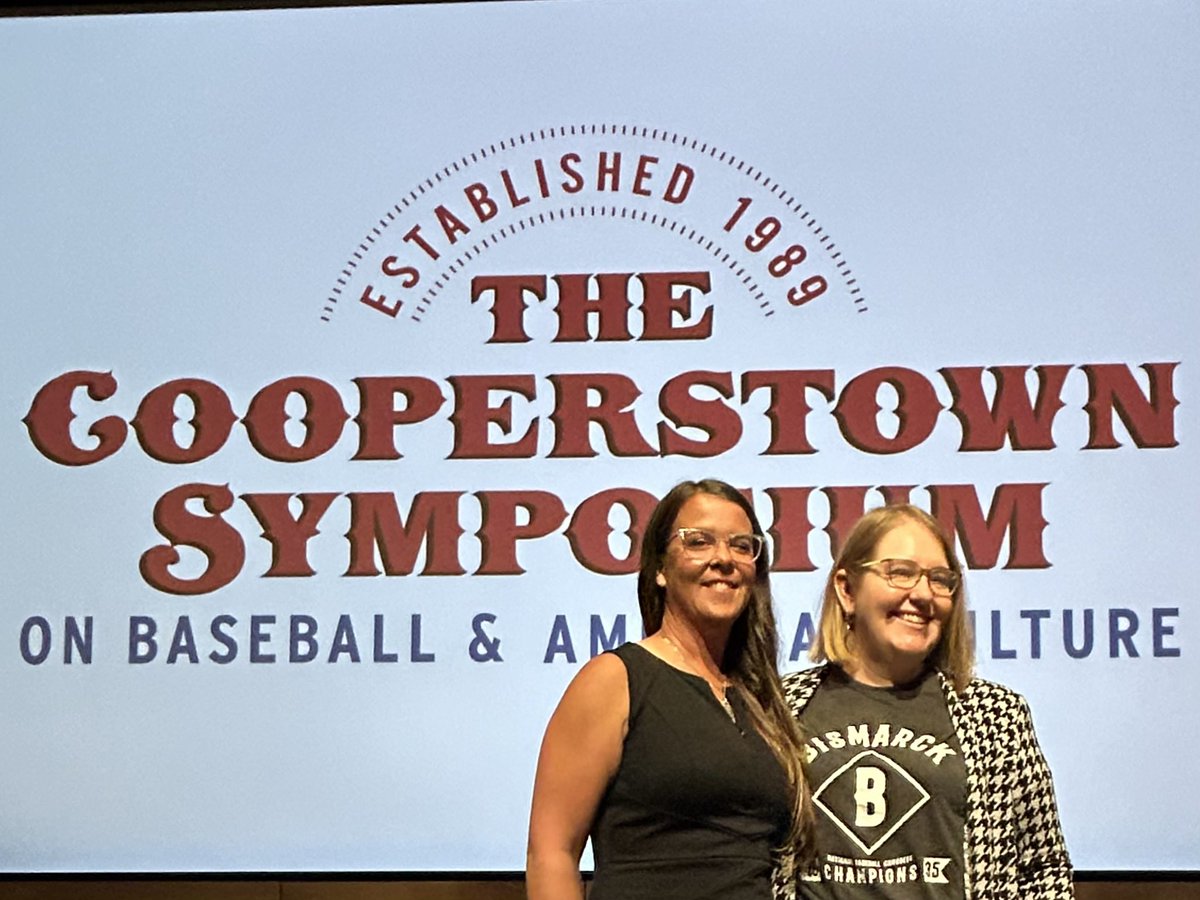 amie_cuevas_'s tweet photo. Please check out these trailblazers from the Skirting the Diamond panel at the Cooperstown Symposium. 

(Left) Greta Langhenry: Umpire, Co-founder and President of @Level__Ump 

(Right) Katie Woods, Executive Director of the National Baseball Congress World Series. @NBCBaseball https://t.co/XzKYAgOZpn