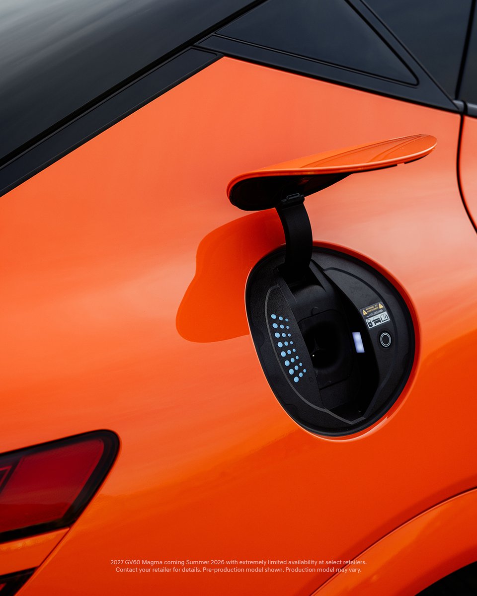 GenesisUSA's tweet photo. A new  luxury high-performance program is coming in fast. The GV60 Magma. 
—
Welcome to the Genesis Magma Program: 
https://t.co/eubRMvwiP2

The 2027 Genesis GV60 Magma is honored with the 2026 Red Dot Award for Product Design. https://t.co/YaI2VFoaVf