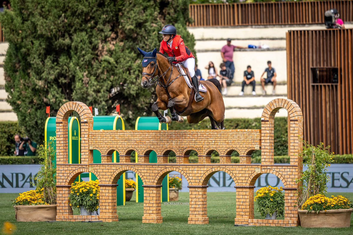WIHS's tweet photo. Team 🇺🇸 missed the podium at the beautiful CSIO di Roma-Piazza of Siena after a tough 2nd round. But there's lots of promise and a chance to prep our shortlist horses/riders for the upcoming World Championship. Stay tuned! https://t.co/Rym5r9Yrmx