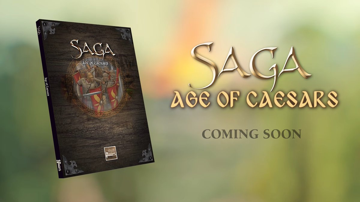 BadgerGamesLLC's tweet photo. SAGA Age of Caesars is coming soon and we could not be more excited about the next in this series of fantastic rule books! #wargaming #wargames https://t.co/tEwfzLr4uM