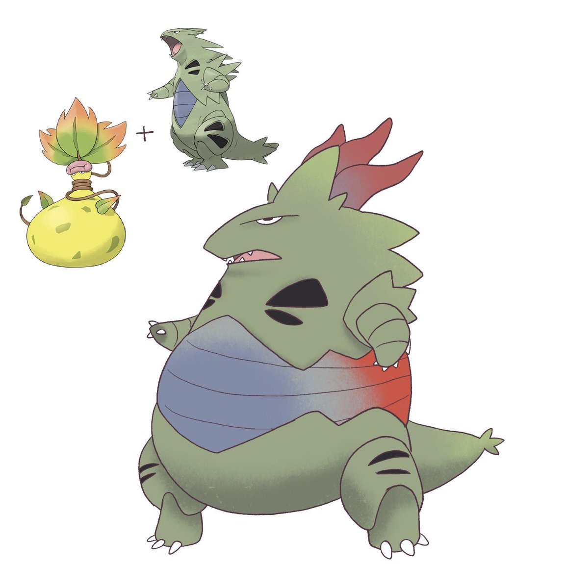 Comet_webp's tweet photo. Another #stoneswap!! 
Big fat Tyranitar https://t.co/mcrtTe72PF
