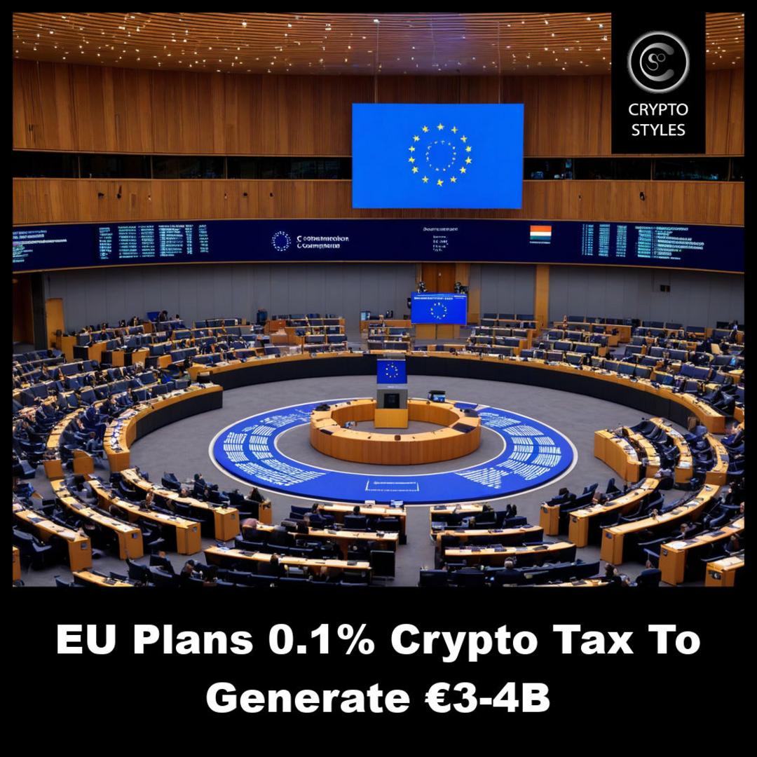 cryptostyles_on's tweet photo. EU eyes a 0.1% bite on every crypto trade a new tax to raise 34B a year. #CryptoTax #EURegulation https://t.co/dfe7sjr5SI What do you think? https://t.co/sFDyMpMffF