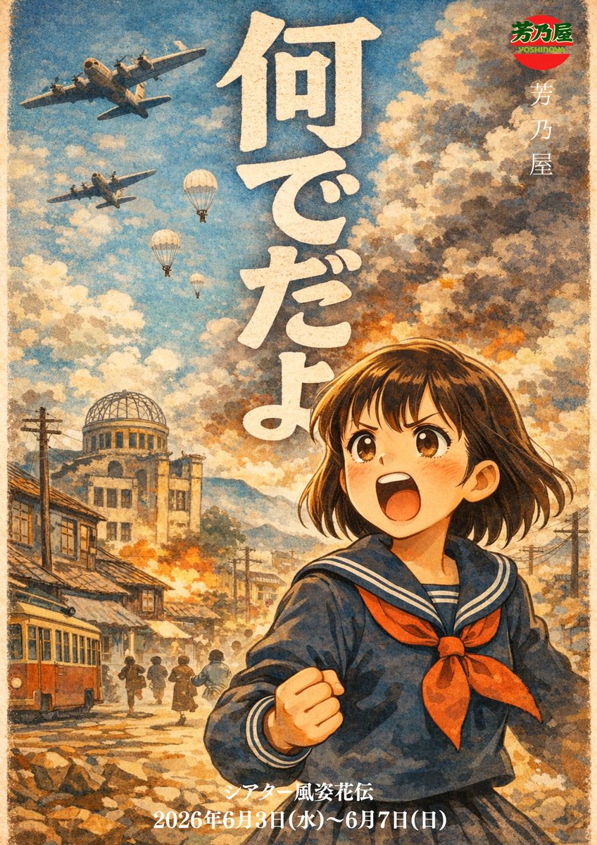 napparin's tweet photo. 【今週本番!】
☆6.3-7
#芳乃屋 旗揚げ公演『何でだよ』
@シアター風姿花伝
🎫https://t.co/OLANF9m4sW
☆8.18-23
朗読✕音楽なかがわ・なかがわ『MOVE vol.3』
@新大久保Siel
6/21チケ発
#ムーヴ2026
#ムーヴ3
☆10.3-12
#ANDENDLESS 30周年公演『Anti-Clockwise sprinter』
#アンクロ https://t.co/oYycOUAdui