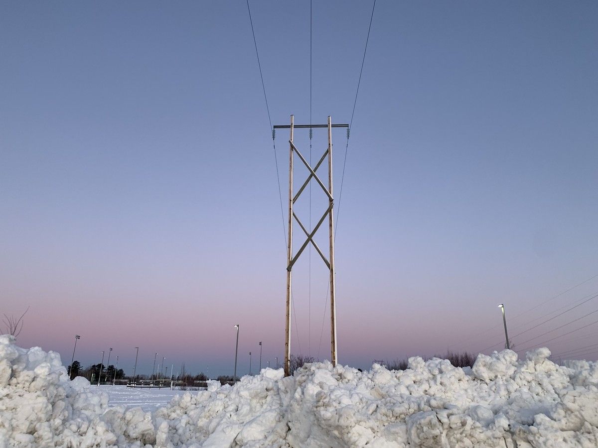 TJProvincial's tweet photo. In Edmundston, a symbol of NB Power's woes in plain sight https://t.co/ijxqy9DzS0 https://t.co/md77toFssa