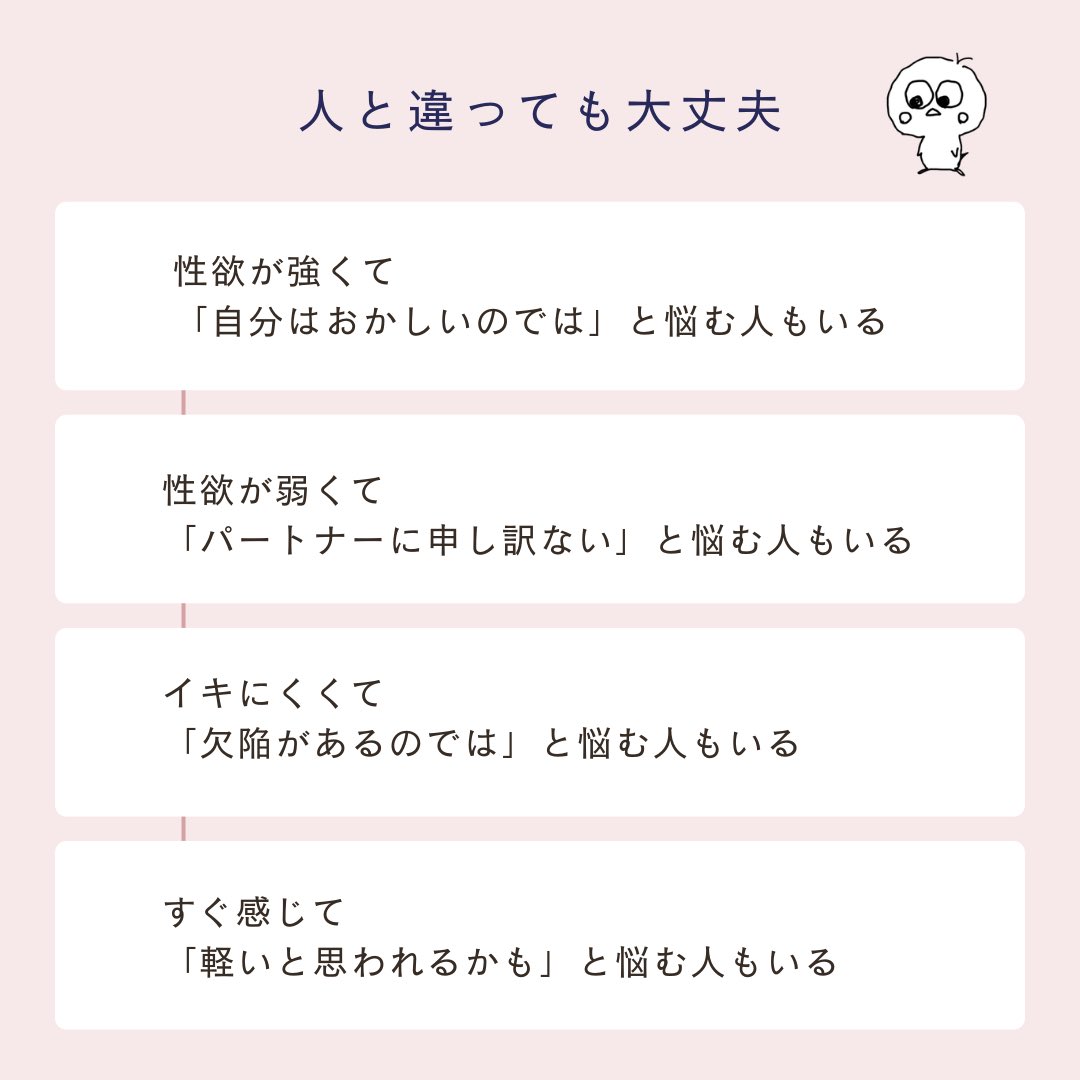 chika_ease's tweet photo. 人と違うかも？と思うことで、苦しむ人は少なくありません。

だからこそ、

・自分の感覚を知ること
・相手の感覚を知ること
・違いを話せること
⭐︎違いがあっても否定されないこと

そんな場が増えると、
苦しさは少しずつ減るのかもしれない🌿

あなたの感覚にも居場所があるよ
安心してね🫶 https://t.co/ELVwsJoU6T