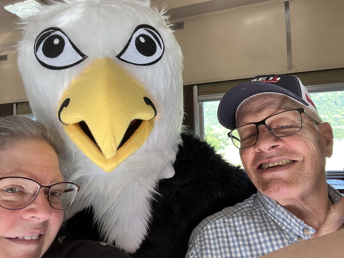 RiveraStateFarm's tweet photo. 🎉🚂✨It’s time to celebrate the AMAZING Mrs. Carol Beahm &amp; her 2025 Accomplishments with her Travel Experience! 🌟Carol’s destination? The rolling hills &amp; peaceful vibes that only West VA can deliver! 🏞️ We hope you enjoyed every second of your 2025 Travel Adventure! 🚂 https://t.co/k3jTdYxhwm