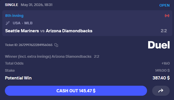 SwitchesRIP's tweet photo. DiamondBacks ML (1.5U)

Like + RT🎉🎉 https://t.co/OoEW0WxM3w