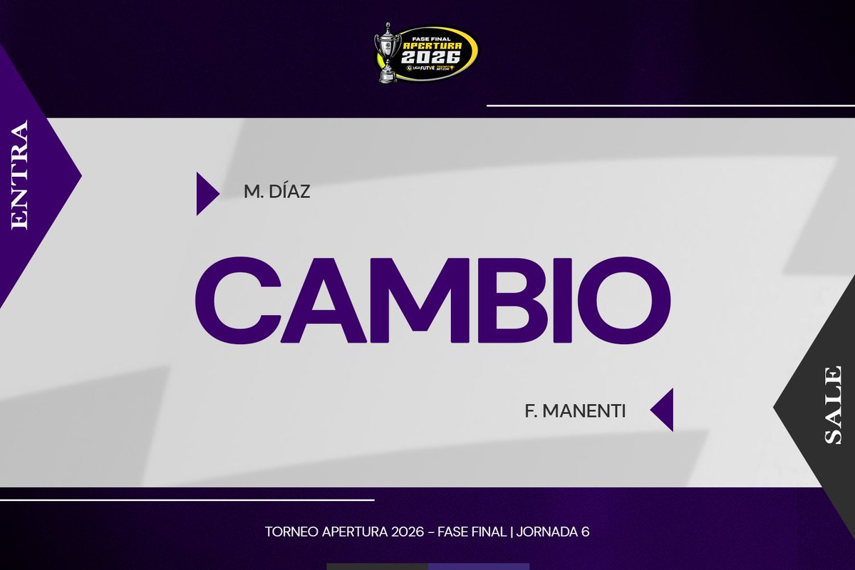 Metropolitanos_'s tweet photo. #FaseFinal  | J6| ⏱️ 70’ | 
#Metro 1-3 @Carabobo_FC 

Cambio en el violeta ↔️

#SiempreVioleta 🟣
#LigaFUTVETriunfoBet https://t.co/8hECz6D8K6