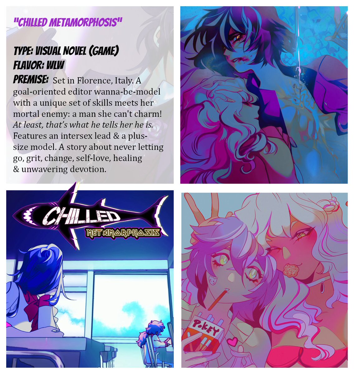 HAPPY JUNE 1ST ITS PRIDE MONTH BABY AND I'M POSTING SOMETHING SPECIAL EVERY WEEK FOR PRIDE!
vn's, comics, novels, and other fun stuff- both WLW and BL in this mix starting today so pick your poison and have these mini-summaries (ill link them once they post!)