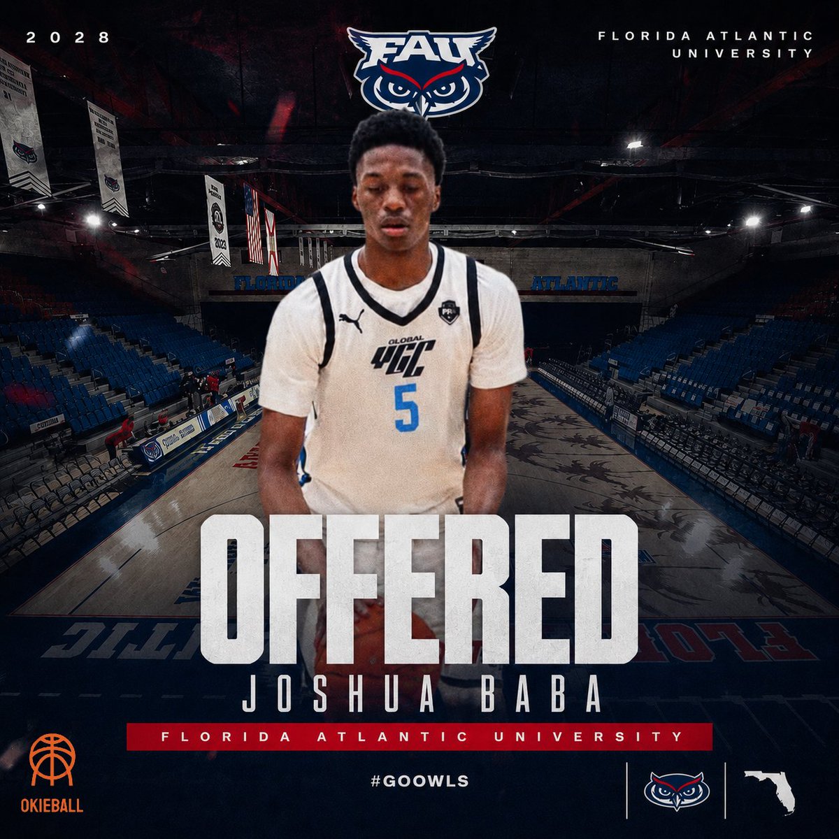 OkieBall_1's tweet photo. 🚨 Offer Alert 🚨

2028 Edmond Santa Fe (OK) &amp; YGC guard Joshua Baba picks up an offer from Florida Atlantic University. https://t.co/6H2MBFNlqe