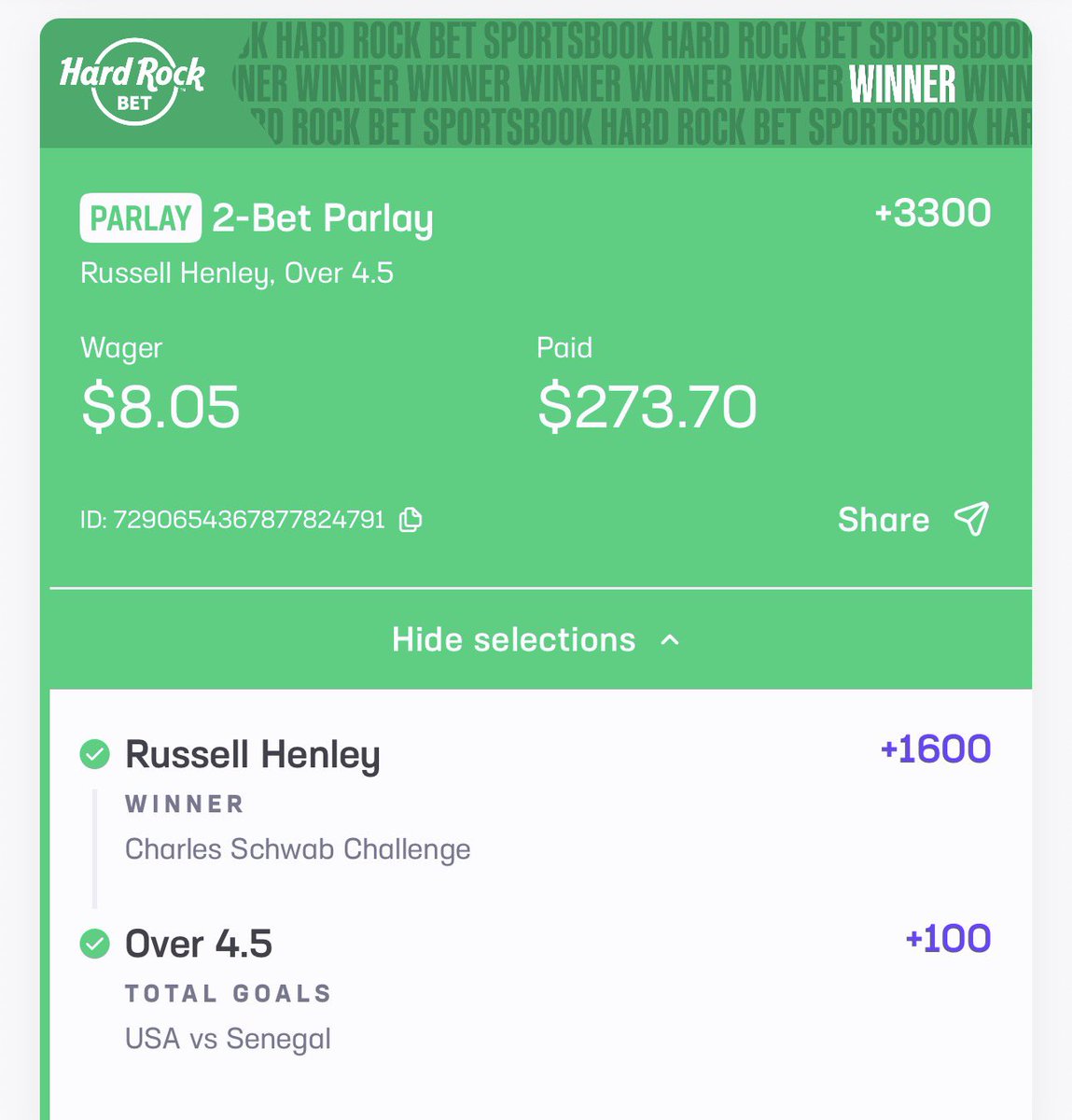 FFStarr6's tweet photo. @BeatinTheBookie I did throw this bad boy in live when you posted the free play https://t.co/kKYkrTtqFr