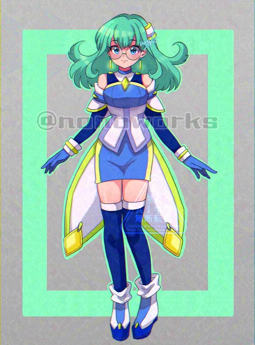 I designed the client's original character! Thank you for the wonderful request Her name is Gloria Comm for @
