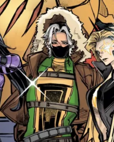 SiteJamesons's tweet photo. CONHEÇAM VAMBIT!

A Marvel vai lançar uma história especial do Jeff, o Tubarão Terrestre, e a trama vai envolver uma série de mashups (misturas) entre alguns X-Men.

E a Vampira vai ser fundida com o Gambit, dando origem a Vambit (Rambit no original).

O design foi projetado pelo artista japonês Tokitokoro.