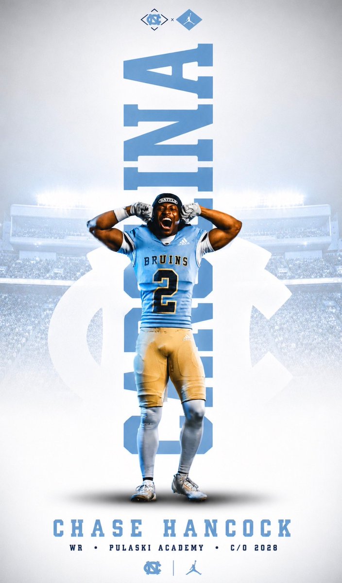 ChaseHancoc2028's tweet photo. AGTG, After a great conversation with @Belichick_B and great camp performance with @garrick_mcgee I’m Blessed and Honored to receive an offer from @UNCFootball #GoTarHeels🦶#CampMVP 

@samspiegs @GregSmithRivals @adamgorney @ChadSimmons_ @TomLoy247 @Andrew_Ivins @SWiltfong_ @BrandonHuffman @AllenTrieu @CharlesPower @24k7v7 @TheUCReport @JayMeadors @Jay_wright4 @coachtaylorpa @MarkKelley33 @k_sutherlandAR @PrepRedzoneAR @toddrake00