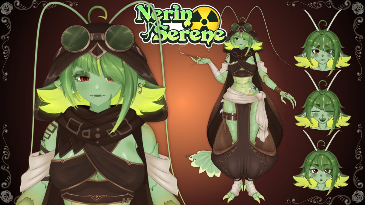 NerinSerene's tweet photo. ✨Welcome to the Apothecary✨

I'm Nerin Serene, your friendly neighborhood herb peddler and dungeon diver!

⚔️Twitch | https://t.co/NQY2AtYJkv 
⚔️Art |  #BIGSHRIMPIN
⚔️18+ | #SpicedRoe

⚔️Schedule | Mon-Thurs/Sat+Sun @ 8:00pm EST  
⚔️Fans | Shrimpletons    

Cheesed to meetcha'! https://t.co/LtLT4n7PrU