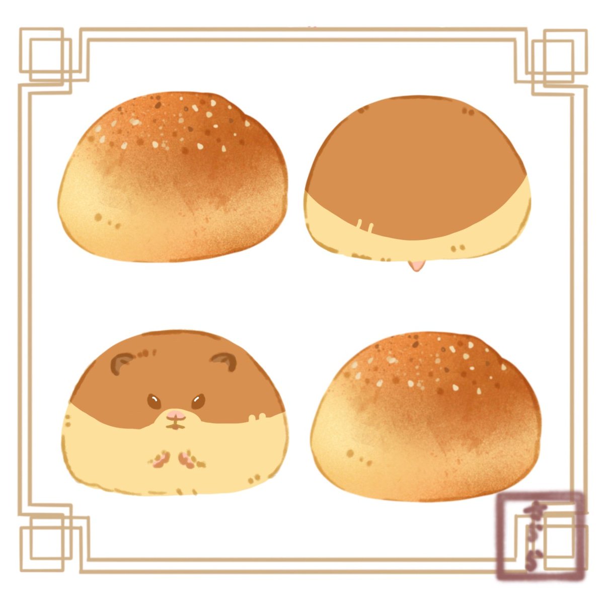 SR2_art's tweet photo. 胡椒餅
#ハムスター https://t.co/jkqSXceIyt