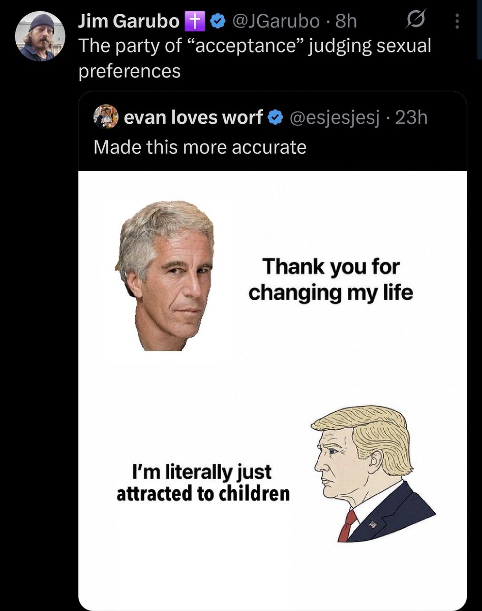 MillyLilly27's tweet photo. @JGarubo @dumbdogaccount @Cosmik60 Ok pedophile https://t.co/rU9su6UwmB
