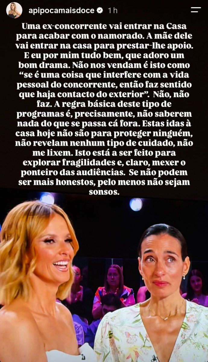 AlforrecaMali's tweet photo. Faz muita falta uma Pipoca nesta bodega de TVI e de #sstvi 👏👏👏 https://t.co/EVzEbPHdkg